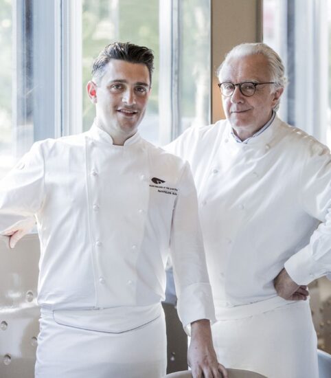 Jean-Philippe Blondet, chef del tristellato Alain Ducasse at the Dorchester di Londra a Courmayeur