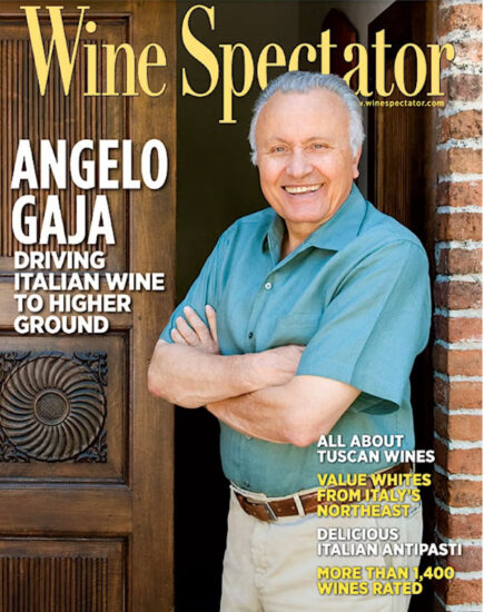 Angelo Gaja in copertina di Wine Spectator 2011