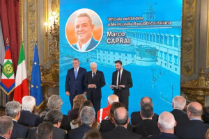 Marco Caprai ha ricevuto il titolo di Ufficiale al Merito della Repubblica Italiana al Quirinale