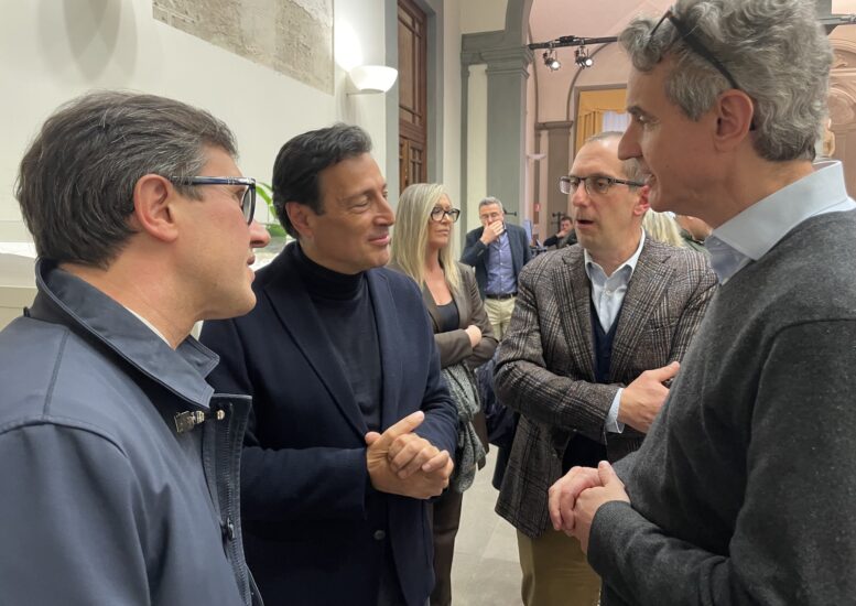 Marco Casamonti con il sindaco di Firenze Dario Nardella