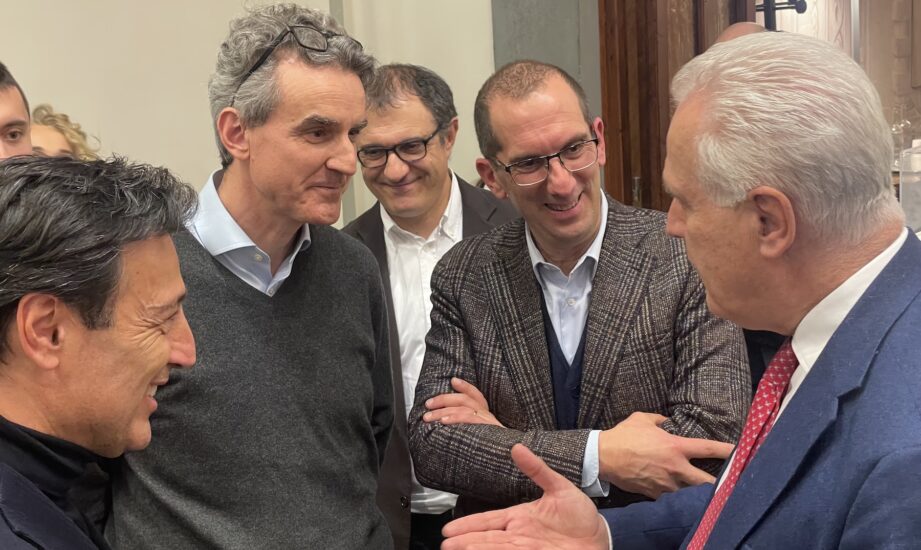 Marco Casamonti con il Presidente della Regione Eugenio Giani