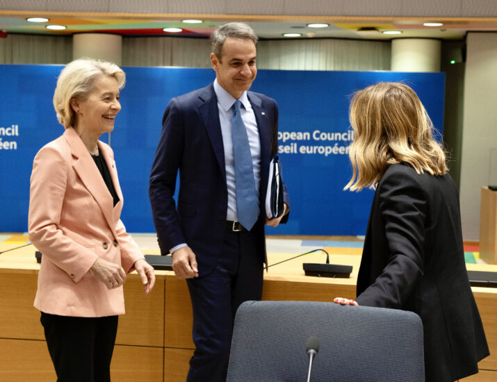 La Premier Giorgia Meloni al Consiglio Ue