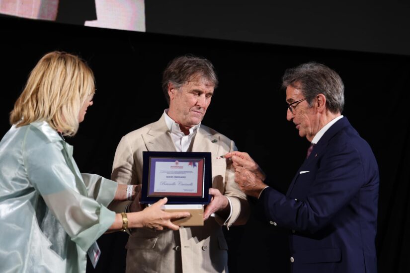 Brunello Cucinelli e Riccardo Cotarella sul palco di Assoenologi a Cagliari