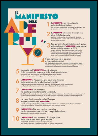 Aperitivo, un rito sempre più importante per gli italiani