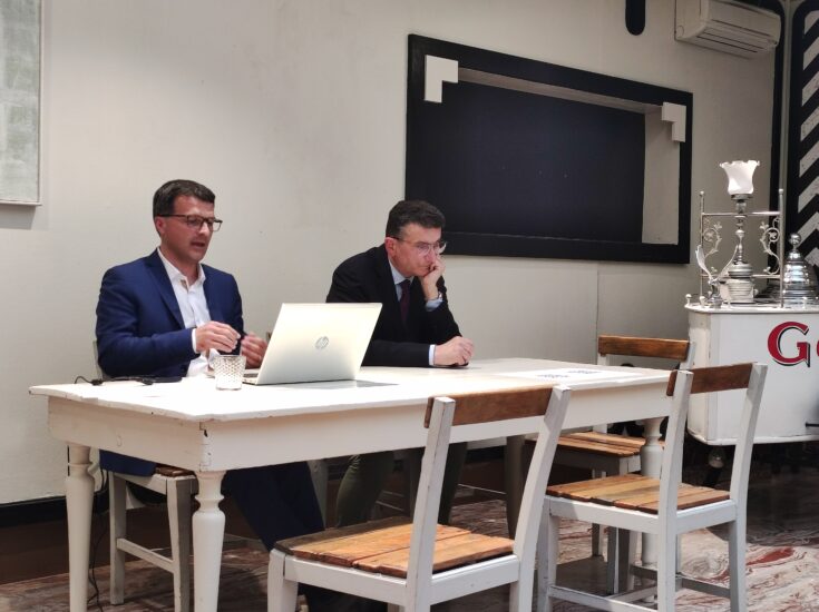 Vini ad Arte 2024 - Presentazione Annata 2023 del Consorzio Vini di Romagna con il direttore Filiberto Mazzanti e il presidente Roberto Monti