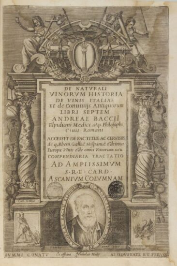 Assoenologi Marche celebra 500 anni dalla nascita dell’erudito del Rinascimento Andrea Bacci 