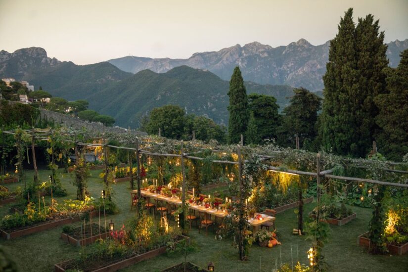 “Cene nell’Orto” a Villa Cimbrone, a Ravello, nella Costiera Amalfitana