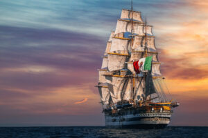 Il Chianti, rosso italiano più famoso al mondo, brinda alla Amerigo Vespucci, la nave più bella