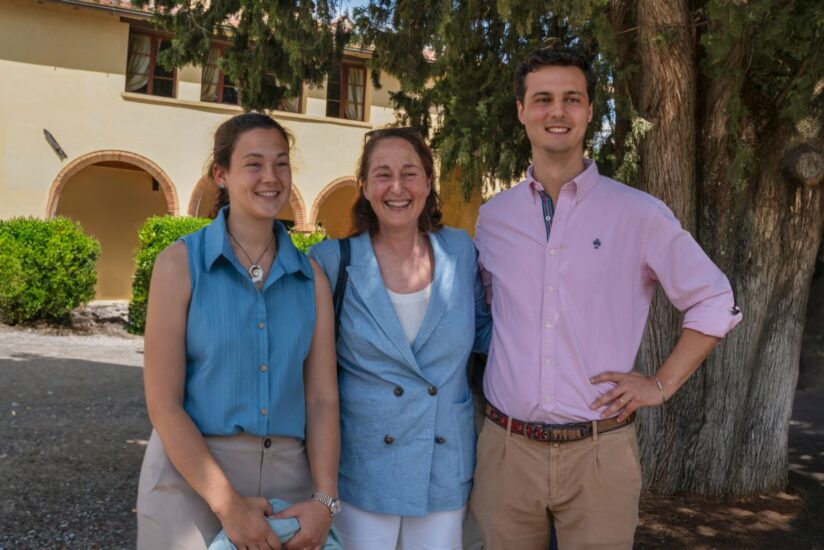 Verdiana Rimbotti Antinori con la madre Albiera e il fratello Vittorio 