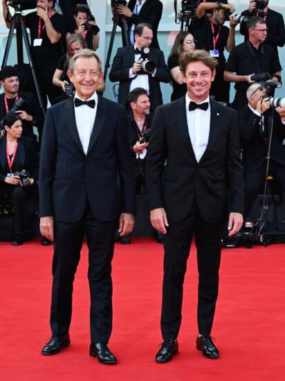 Diego Tomasi (direttore Consorzio Conegliano Valdobbiadene Prosecco Superiore Docg) con l’attore Giorgio Pasotti