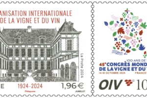 Un francobollo per i 100 anni dell’Oiv-Organisation Internationale de la Vigne et du Vin
