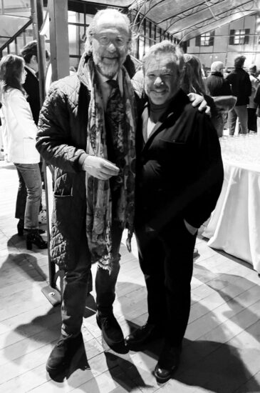 Il tristellato chef Michel Troisgros con il direttore WineNews Alessandro Regoli