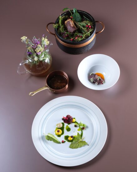 Anatra al levistico dello chef Marco Galtarossa (ph: Paolo Chiodini)