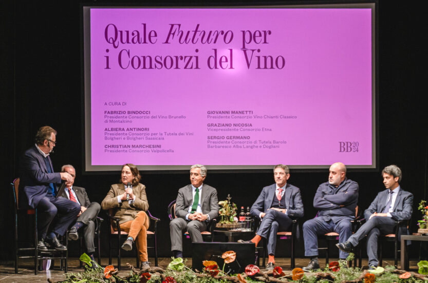 Il dibattito sul futuro dei Consorzi con i vertici di Chianti Classico, Bolgheri, Barolo, Etna, Montalcino e Valpolicella, a Benvenuto Brunello