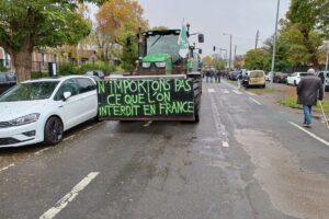 Francia, no al Mercosur, sì alla difesa del reddito dei viticoltori: la protesta con trattori e falò