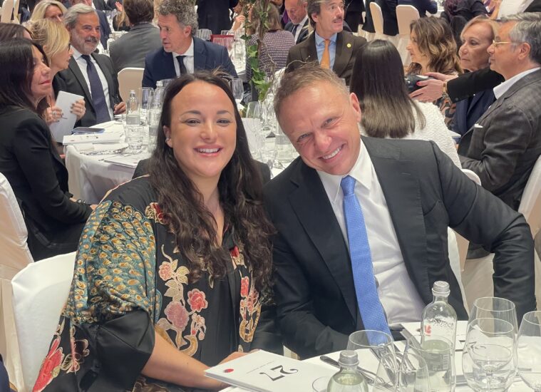 Il Ministro dell’Agricoltura Francesco Lollobrigida e Maria Lavinia Zanella, Ca’ del Bosco 