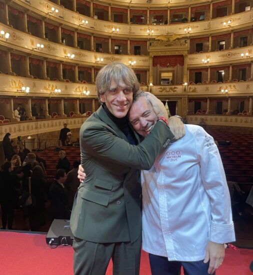 Gli chef Davide Oldani e Giancarlo Perbellini 