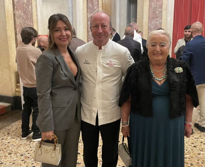Chef Roberto Bottero di Arnaldo Clinica Gastronomica, ristorante di famiglia a Rubiera nella Guida Michelin fin dalla prima edizione