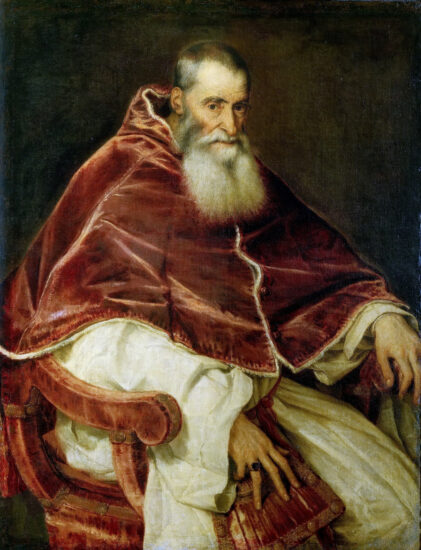 Papa Paolo III, Tiziano, Museo Nazionale di Capodimonte a Napoli 