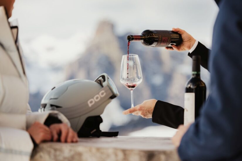I “Sommelier in pista” con grandi i vini dell’Alto Adige in Alta Badia (ph: Alex Moling)