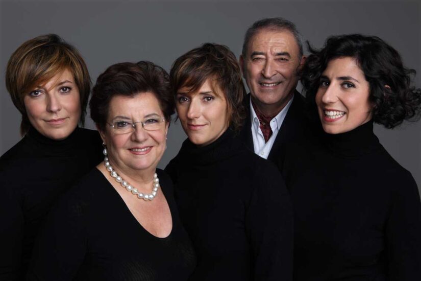 La famiglia Moretti nella foto del grande fotografo Oliviero Toscani