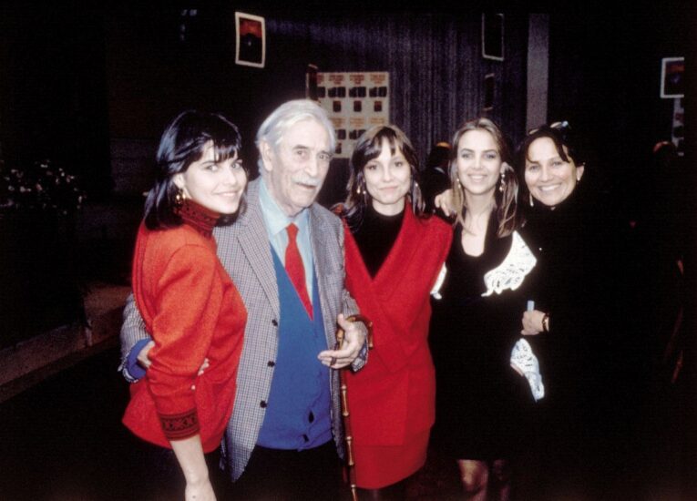 Premio Nonino 1985, la famiglia Nonino con Mario Soldati