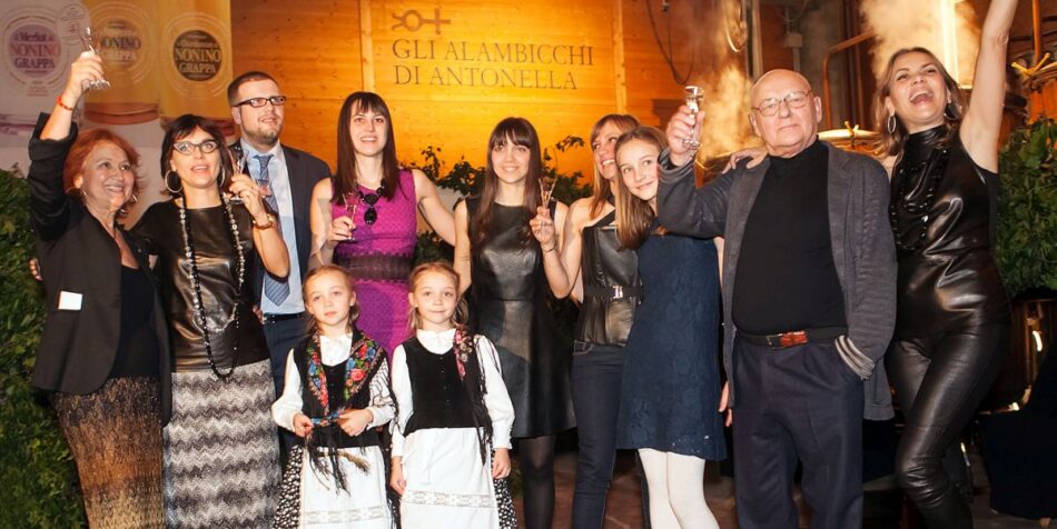 Premio Nonino 2014, Giannola e Benito Nonino con figlie e nipoti 