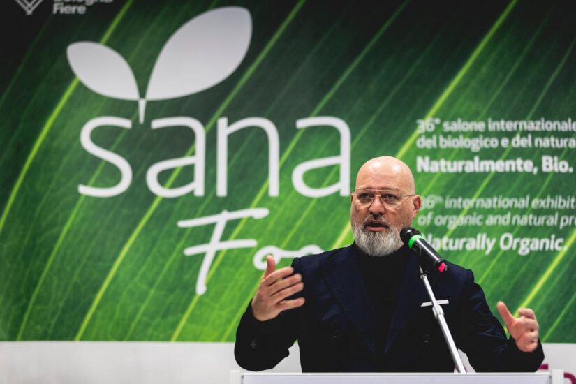 Stefano Bonaccini in apertura di Sana Food e Slow Wine Fair