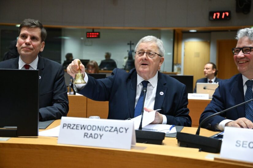 Il Ministro Czesław Siekierski all’Agrifish a Bruxelles (credit: X/Czesław Siekierski)