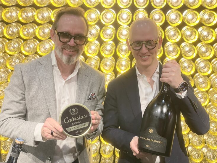 Gemellaggio tra caviale Calvisius e Ca’ del Bosco