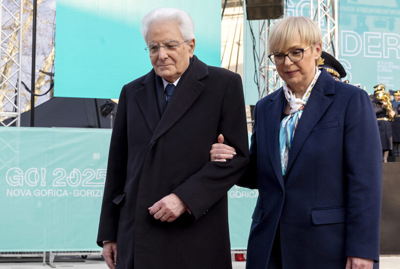 I Presidenti Sergio Mattarella e Nataša Pirc Musar (foto di Paolo Giandotti - Ufficio Stampa per la Stampa e la Comunicazione della Presidenza della Repubblica)