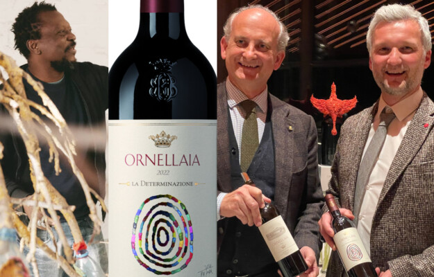 ARTE, DETERMINAZIONE, FRESCOBALDI, ORNELLAIA, PASCALE MARTHINE TAYOU, VENDEMMIA D'ARTISTA, vino, Italia