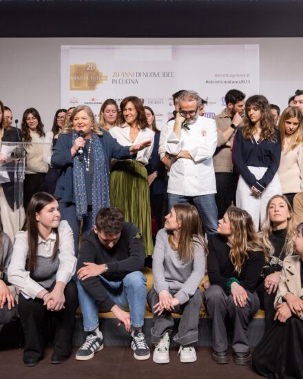 Premio Berlucchi, con Cristina Ziliani, a Francescana Family