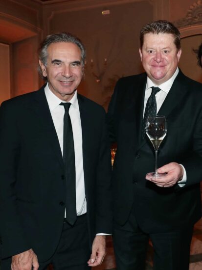 Carlo Capasa, Presidente della Camera Nazionale della Moda Italiana e Silvano Brescianini, Presidente del Consorzio Franciacorta