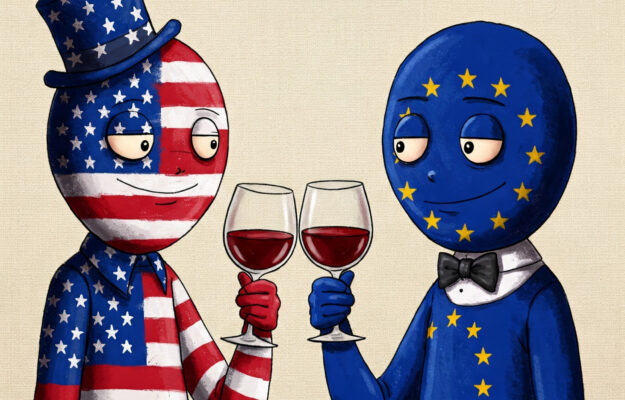 DAZI, TRUMP, UE, USA, vino, Mondo