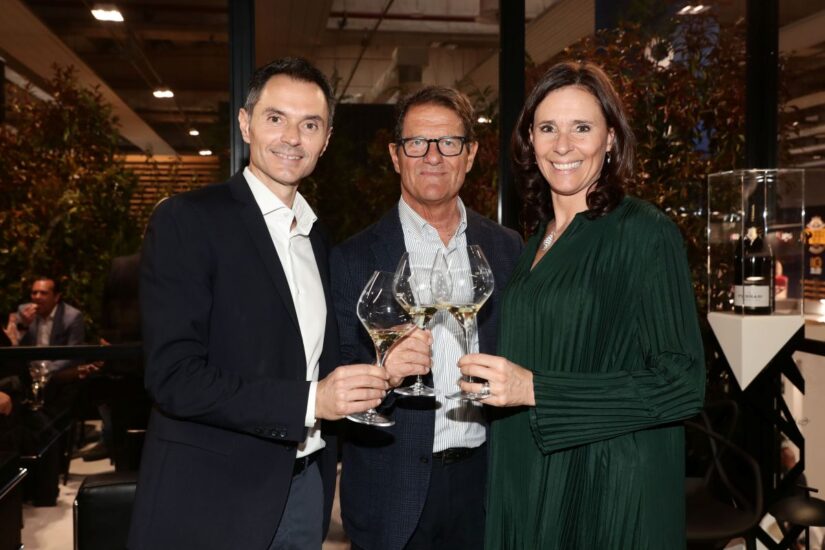 Alessandro Lunelli, Fabio Capello e Camilla Lunelli