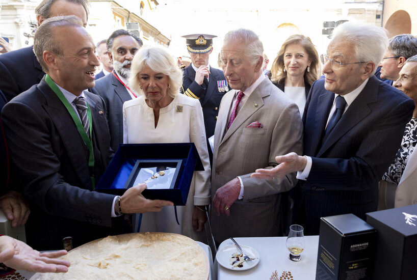 Il Parmigiano Reggiano e i Reali inglesi (foto di Paolo Giandotti - Ufficio Stampa della Presidenza della Repubblica)