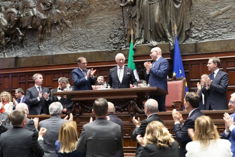 Il “discorso del Re” a Montecitorio (credit: X/Senato della Repubblica)