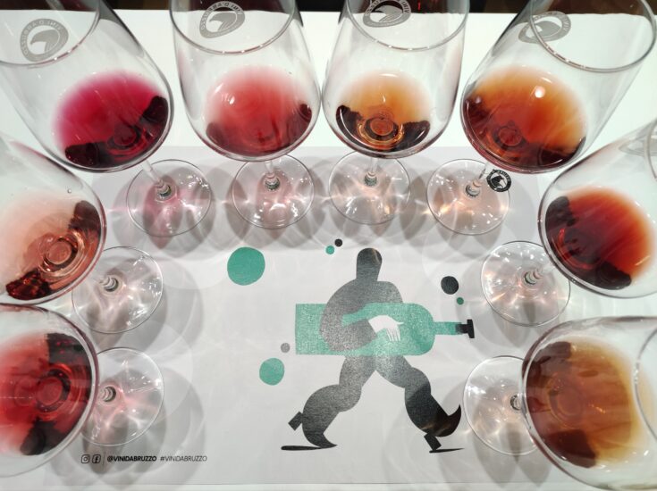 Vinitaly 2025 - Degustazione Cerasuolo d’ Abruzzo Bicchieri