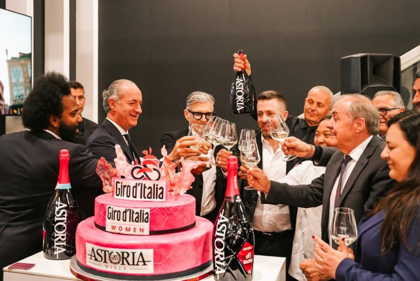 Astoria Wines brinda al Giro d’Italia. Credit: Astoria Wines