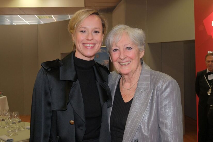 Federica Pellegrini e Sara Simeoni a Vinitaly 2025. Credit: Veronafiere/ennevi