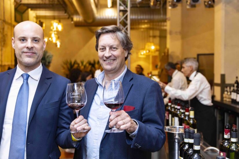 Firenze, serata conclusiva di Chianti Lovers alla manifattura tabacchi, nella foto Saverio Galli Torrini e Giovanni Busi 2025 05 11 © Niccolo’ Cambi