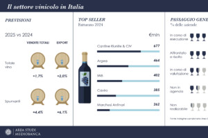 I big del vino italiano si attendono un 2025 in crescita per vendite (+1,7%) ed export (+2%) I big del vino italiano si attendono un 2025 in crescita per vendite (+1,7%) ed export (+2%)