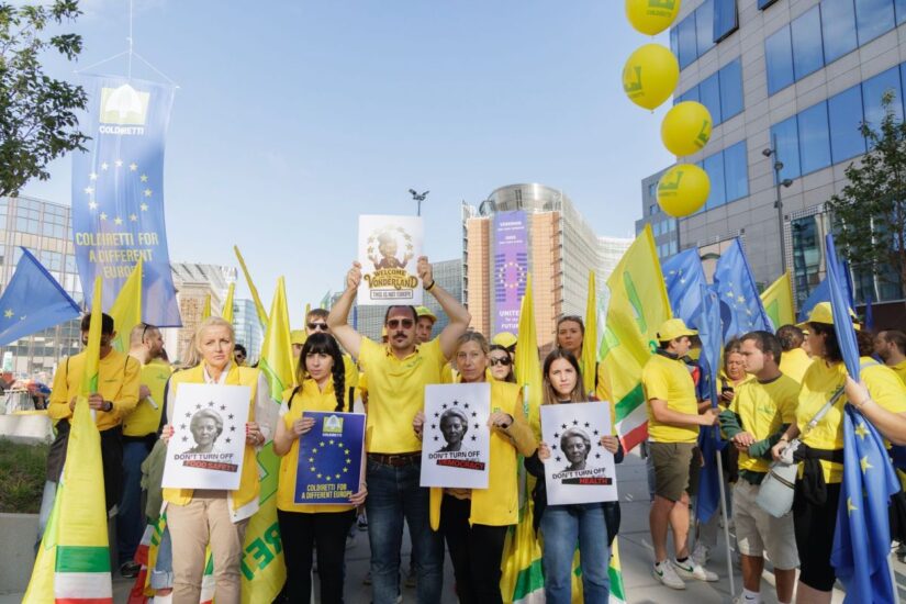 La protesta Coldiretti contro Von der Leyen, a Bruxelles e Roma