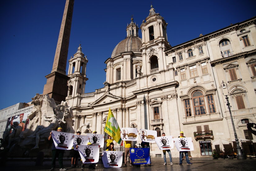 La protesta Coldiretti contro Von der Leyen, a Bruxelles e Roma