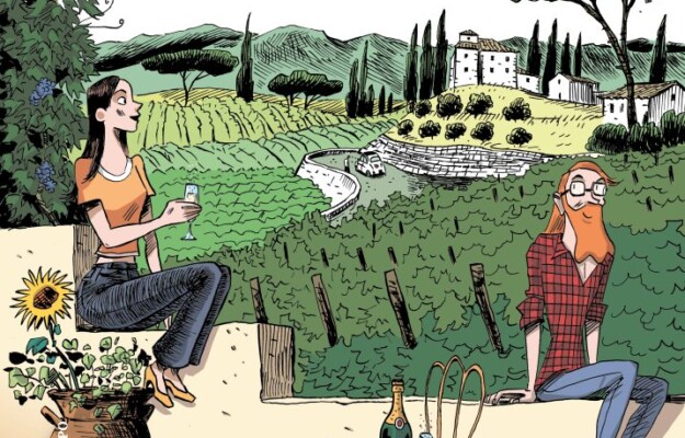 BENOIST SIMMAT, BIBLIOTECA ENOGASTRONOMICA, CIVILTÀ, DANIEL CASANAVE, FUMETTI, STORIA, TOURING CLUB, Italia