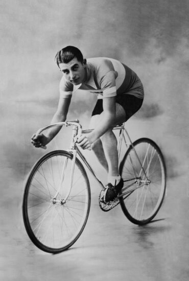 Il grande ciclista italiana Giuseppe Olmo