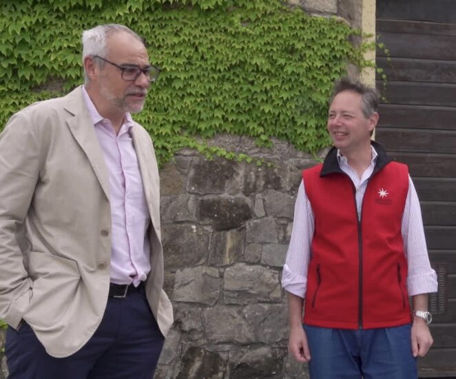 Marco Malvaldi al Castello del Terriccio nella Maremma, territorio sfondo dei suoi romanzi