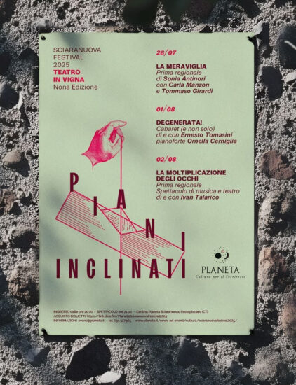 Lo “Sciaranuova Festival” nel “Teatro in Vigna” di Planeta a Passopisciaro sull’Etna