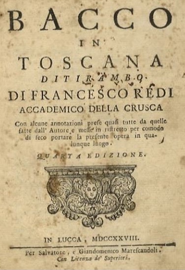 Il Bacco in Toscana di Francesco Redi
